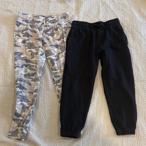 Old Navy Kids Camo and Black Joggers